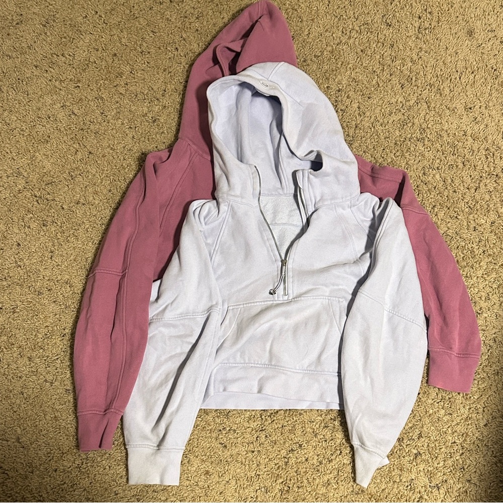 lululemon athletica Pink and Light Purple Sweaters